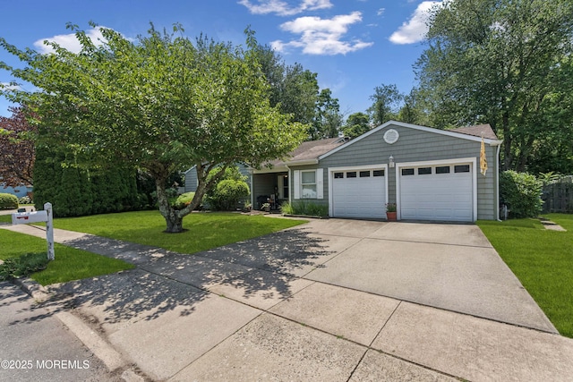 7 Plymouth Dr, Howell, NJ 07731 - view of front of property featuring a garage, a front yard, and concrete driveway