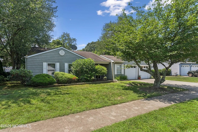 7 Plymouth Dr, Howell, NJ 07731 - view of front of property with driveway, a front lawn, and an attached garage