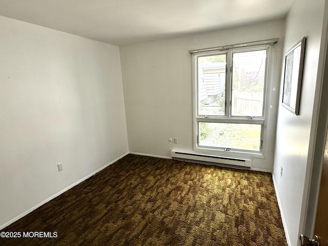 170 E Holly Ln Unit 105, Little Egg Harbor, NJ 08087 - carpeted spare room featuring a baseboard heating unit and baseboards