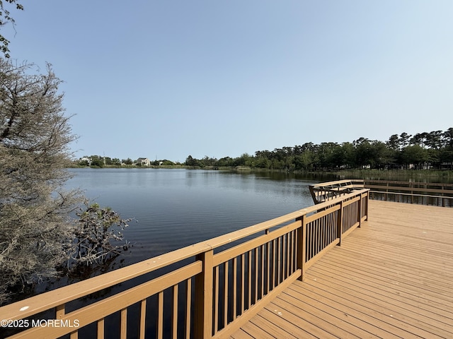 170 E Holly Ln Unit 105, Little Egg Harbor, NJ 08087 - dock featuring a water view
