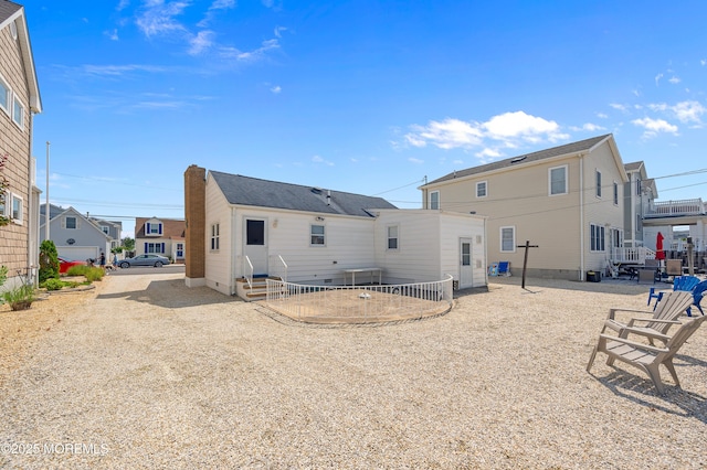19 Elizabeth Ave, Lavallette, NJ 08735 - rear view of property featuring entry steps and a residential view