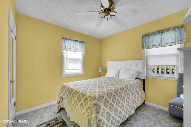 19 Elizabeth Ave, Lavallette, NJ 08735 - bedroom featuring a textured ceiling and ceiling fan
