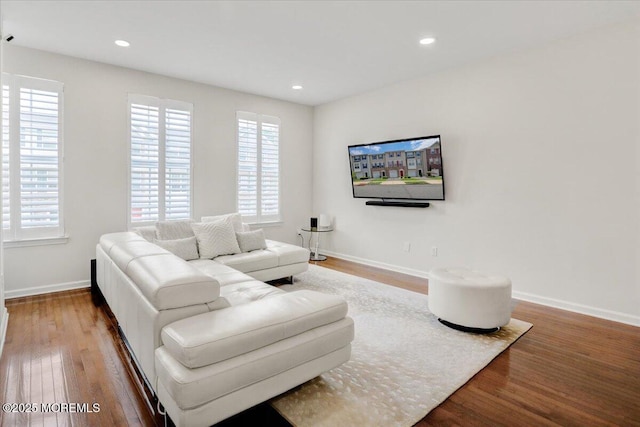 108 Warbler Way, Freehold, NJ 07728 - living area with wood finished floors and recessed lighting