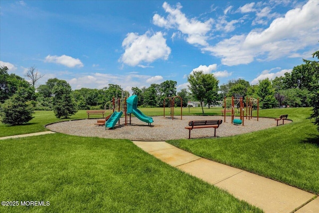 108 Warbler Way, Freehold, NJ 07728 - community play area featuring a lawn