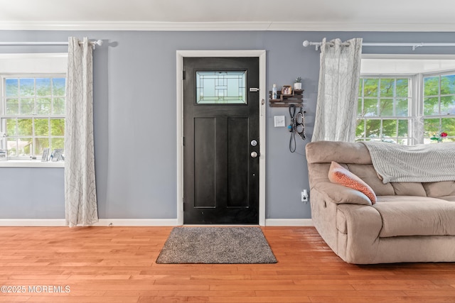 15 Park Blvd, Ocean Twp, NJ 07712 - entryway with ornamental molding and wood finished floors