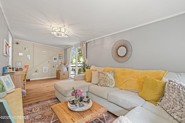 15 Park Blvd, Ocean Twp, NJ 07712 - living room with wood finished floors and baseboards