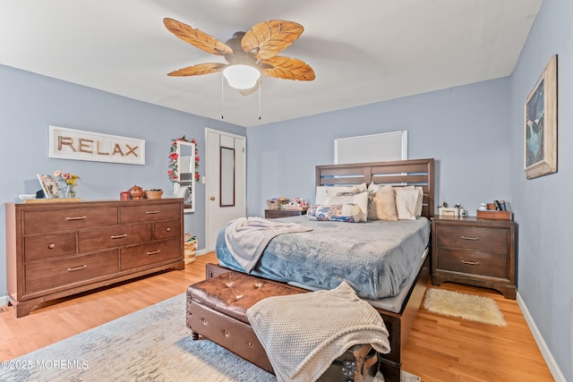 15 Park Blvd, Ocean Twp, NJ 07712 - bedroom with light wood-type flooring and ceiling fan
