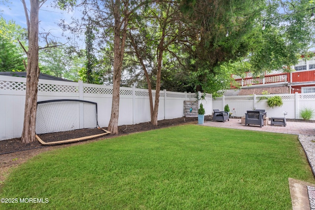 15 Park Blvd, Ocean Twp, NJ 07712 - fenced backyard with a patio area