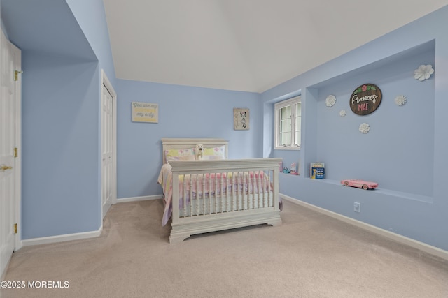 79 Cypress Neck Rd, Lincroft, NJ 07738 - bedroom featuring carpet floors, lofted ceiling, and a closet