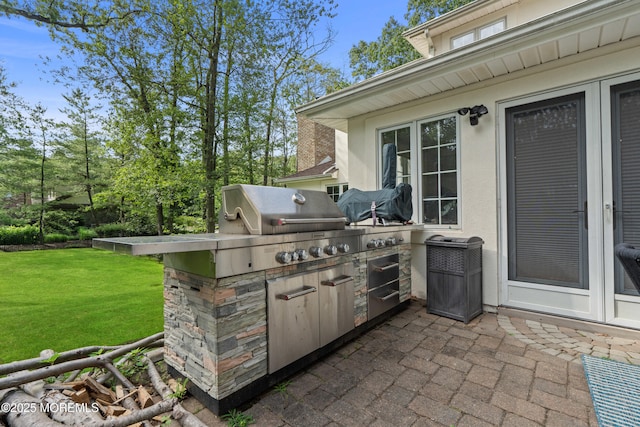 79 Cypress Neck Rd, Lincroft, NJ 07738 - view of patio featuring exterior kitchen