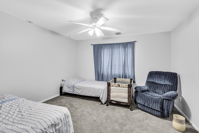 100 Case Rd, Lakewood, NJ 08701 - carpeted bedroom featuring ceiling fan and baseboards