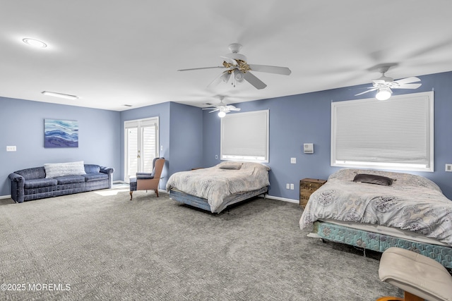100 Case Rd, Lakewood, NJ 08701 - carpeted bedroom with baseboards and a ceiling fan