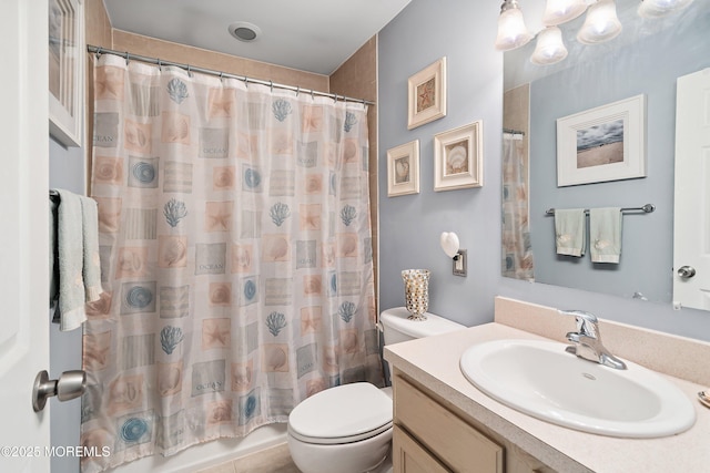 56 Violet Ct, Toms River, NJ 08753 - full bathroom featuring vanity and shower / tub combo with curtain