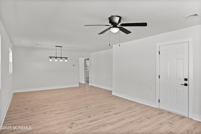 503 Jamaica Blvd, Toms River, NJ 08757 - empty room with a ceiling fan and light wood-type flooring