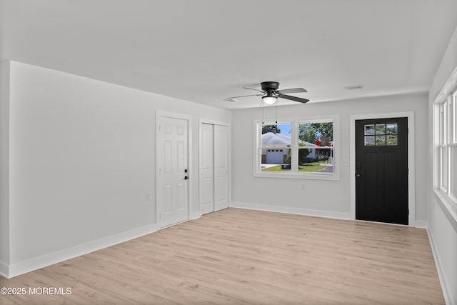503 Jamaica Blvd, Toms River, NJ 08757 - foyer featuring light wood finished floors and a ceiling fan