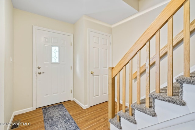 11 Hazelwood Ct, Howell, NJ 07731 - foyer entrance featuring light wood-style floors and stairway