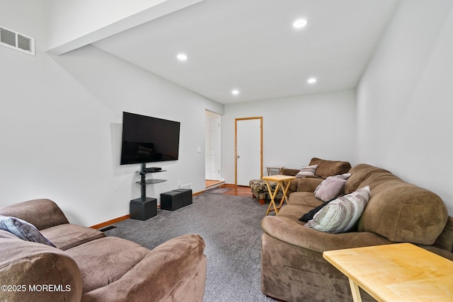 11 Hazelwood Ct, Howell, NJ 07731 - living area featuring carpet and recessed lighting