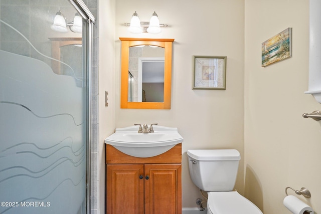 11 Hazelwood Ct, Howell, NJ 07731 - bathroom featuring vanity and an enclosed shower
