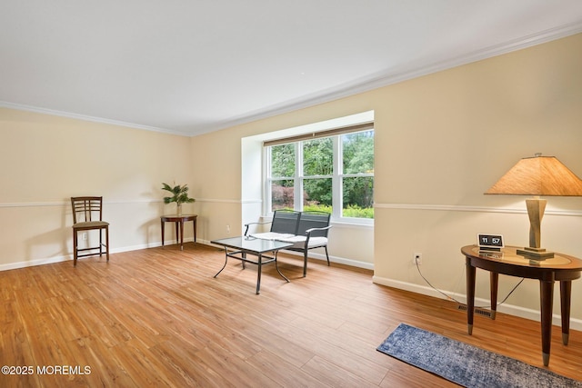 11 Hazelwood Ct, Howell, NJ 07731 - sitting room with crown molding and wood finished floors