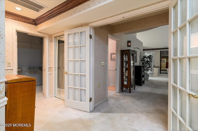 2331 Kira Ct, Toms River, NJ 08755 - hall featuring french doors