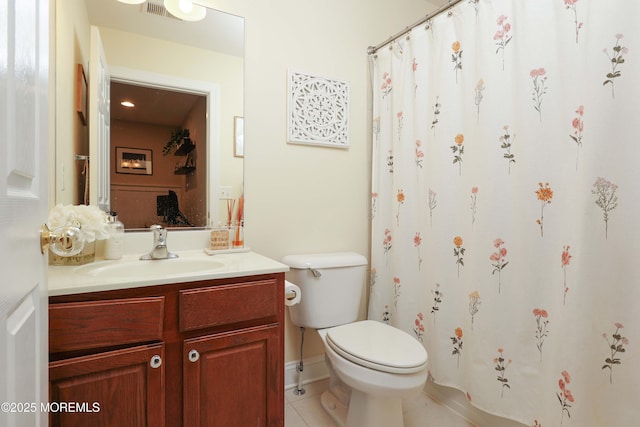 408 April Way, Middletown, NJ 07748 - full bath with vanity, tile patterned flooring, and curtained shower