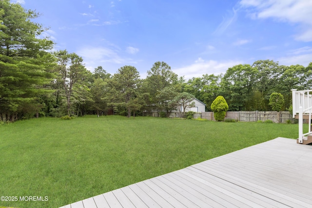 444 Pfister Rd, Jackson, NJ 08527 - view of yard featuring a wooden deck