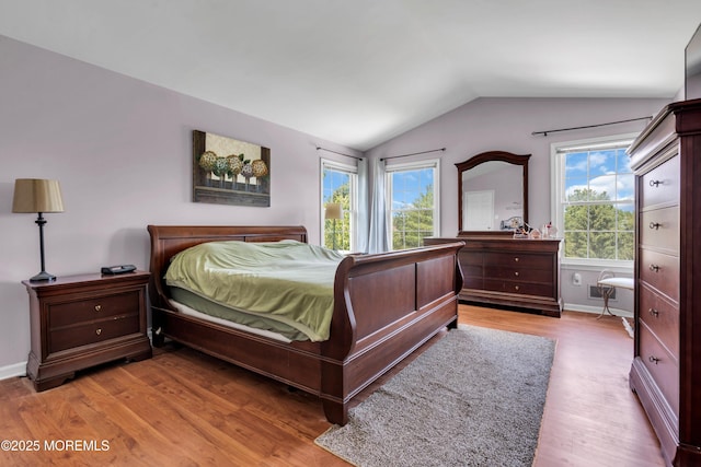 16 Arrowhead Way, Millstone, NJ 08535 - bedroom with multiple windows, lofted ceiling, and light wood finished floors