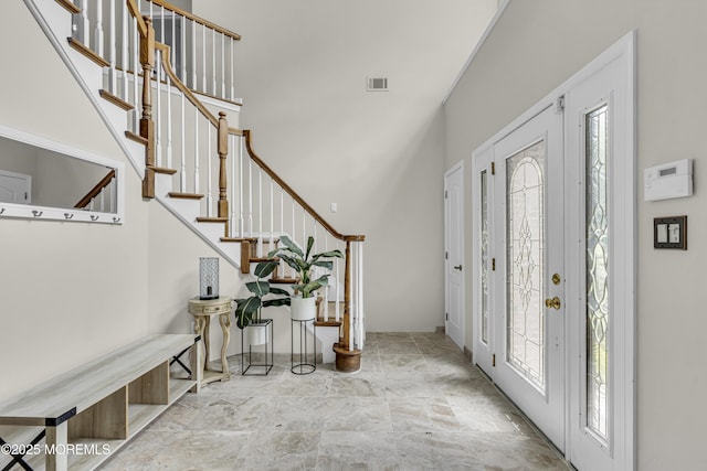 2 Shady Oak Ct, Millstone, NJ 08535 - entryway featuring stairway