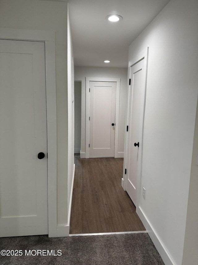 17 Mayfair Ct, Brick, NJ 08723 - hallway with dark wood finished floors and recessed lighting