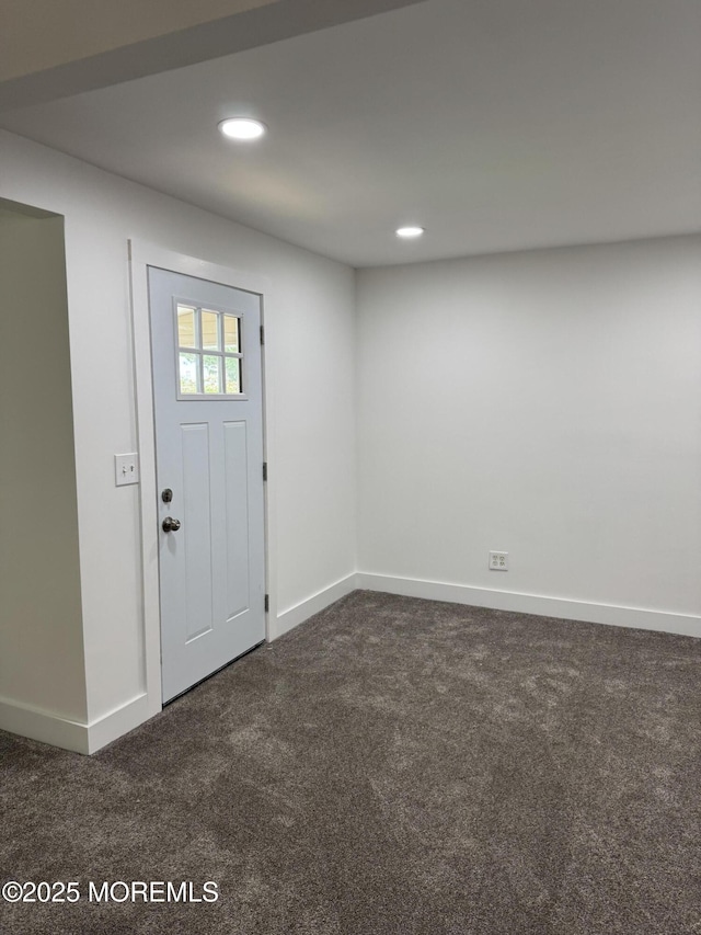 17 Mayfair Ct, Brick, NJ 08723 - foyer featuring dark carpet and recessed lighting