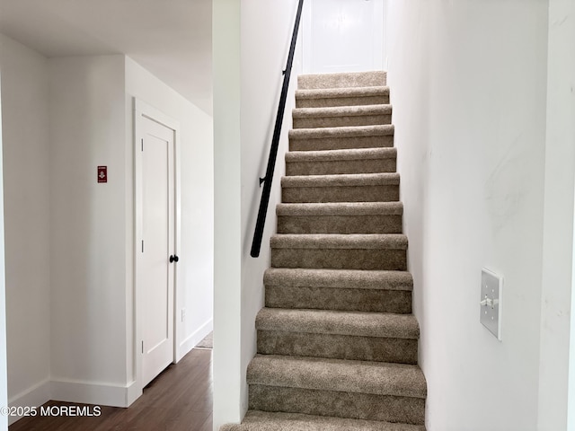 17 Mayfair Ct, Brick, NJ 08723 - stairway featuring wood finished floors and baseboards