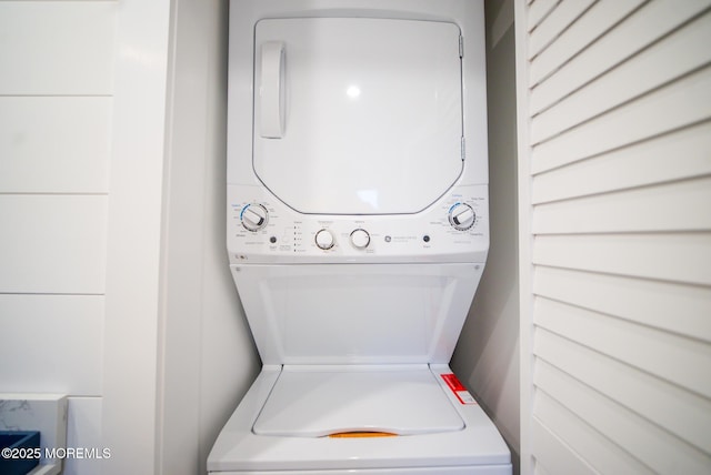 1730 Newman St, Belmar, NJ 07719 - washroom with stacked washer and clothes dryer
