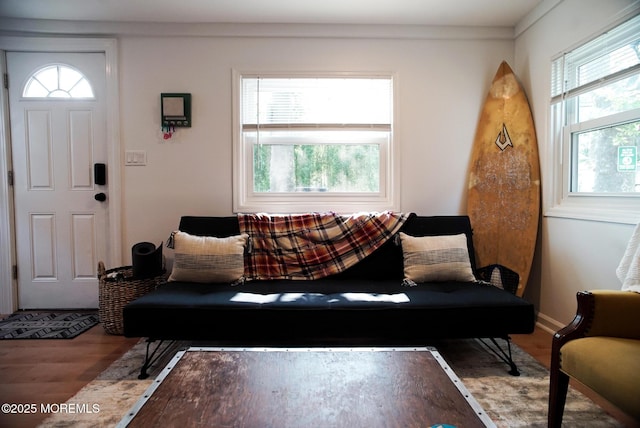1730 Newman St, Belmar, NJ 07719 - living room featuring wood finished floors