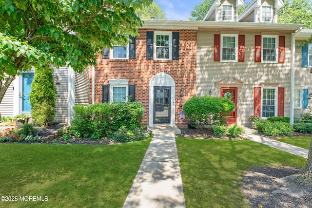 7 Steeple Chase Ct, Tinton Falls, NJ 07724 - view of front of property with a front yard and brick siding