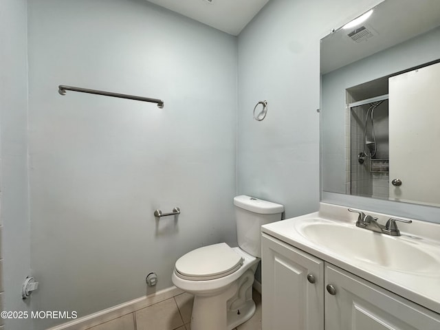 148 Delaware Trl, Lakewood, NJ 08701 - bathroom featuring vanity, tile patterned flooring, and a shower