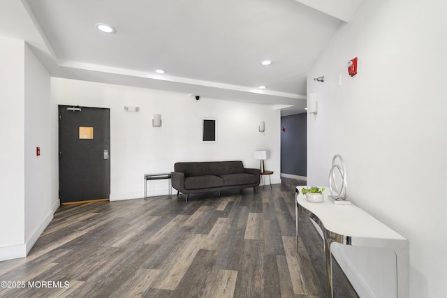 200 Paterson Plank Rd Unit 302, Union City, NJ 07087 - living room featuring wood finished floors and recessed lighting