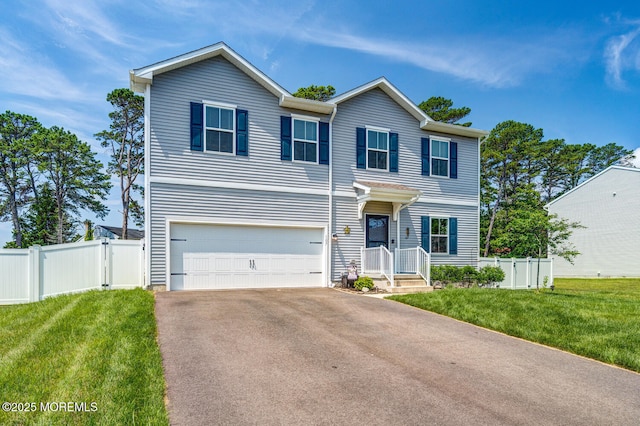 107 Sandpiper Ln, Little Egg Harbor, NJ 08087 - view of front of house featuring asphalt driveway and an attached garage