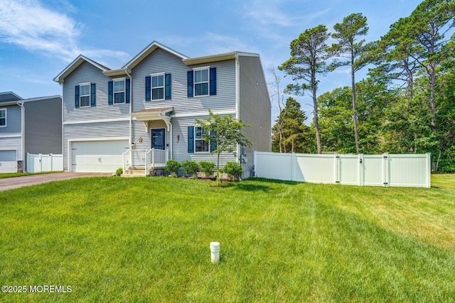 107 Sandpiper Ln, Little Egg Harbor, NJ 08087 - view of front facade with an attached garage and asphalt driveway