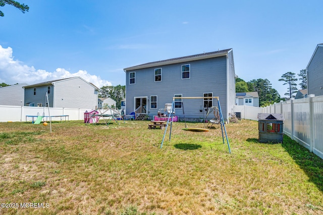 107 Sandpiper Ln, Little Egg Harbor, NJ 08087 - back of house with a fenced backyard