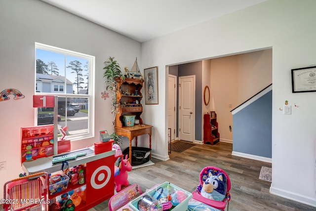 107 Sandpiper Ln, Little Egg Harbor, NJ 08087 - playroom featuring wood finished floors and baseboards