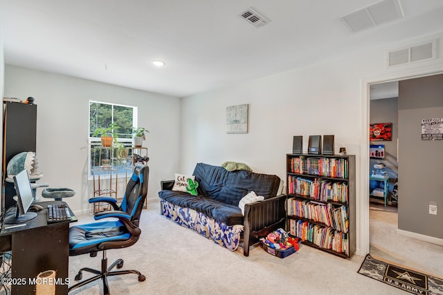 107 Sandpiper Ln, Little Egg Harbor, NJ 08087 - office area with carpet flooring and recessed lighting