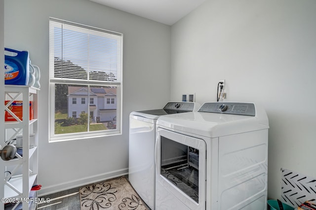 107 Sandpiper Ln, Little Egg Harbor, NJ 08087 - laundry room with washer and dryer and healthy amount of natural light