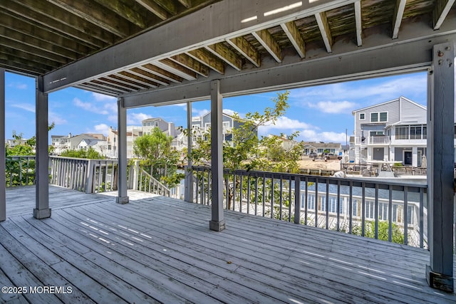 1856 Mill Creek Rd, Beach Haven West, NJ 08050 - wooden terrace featuring a residential view and a water view