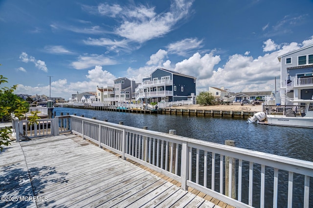1856 Mill Creek Rd, Beach Haven West, NJ 08050 - dock area with a water view and a residential view