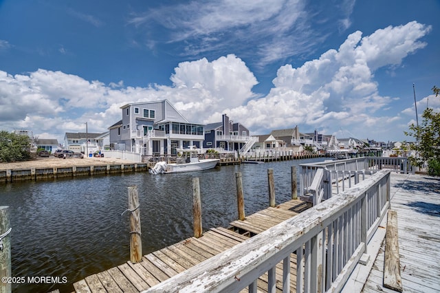 1856 Mill Creek Rd, Beach Haven West, NJ 08050 - dock area featuring a water view and a residential view