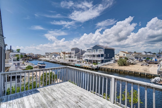 1856 Mill Creek Rd, Beach Haven West, NJ 08050 - deck with a residential view and a water view