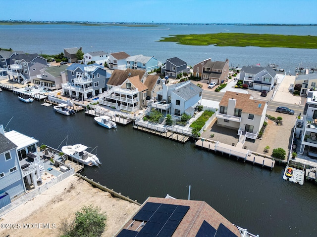 1856 Mill Creek Rd, Beach Haven West, NJ 08050 - aerial perspective of suburban area with a large body of water