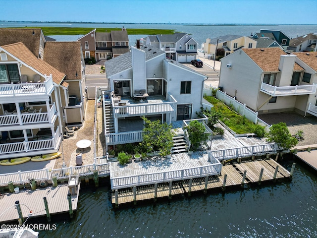 1856 Mill Creek Rd, Beach Haven West, NJ 08050 - aerial view of residential area featuring a nearby body of water