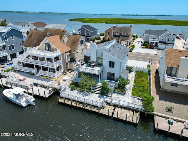 1856 Mill Creek Rd, Beach Haven West, NJ 08050 - aerial view of residential area with a nearby body of water