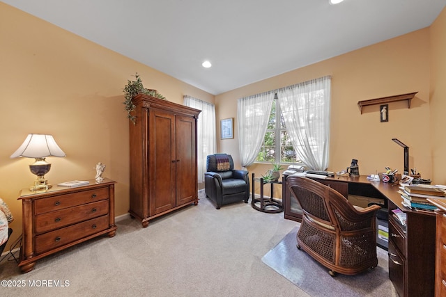 45 Marigold Ln, Little Egg Harbor, NJ 08087 - office area featuring light carpet and recessed lighting